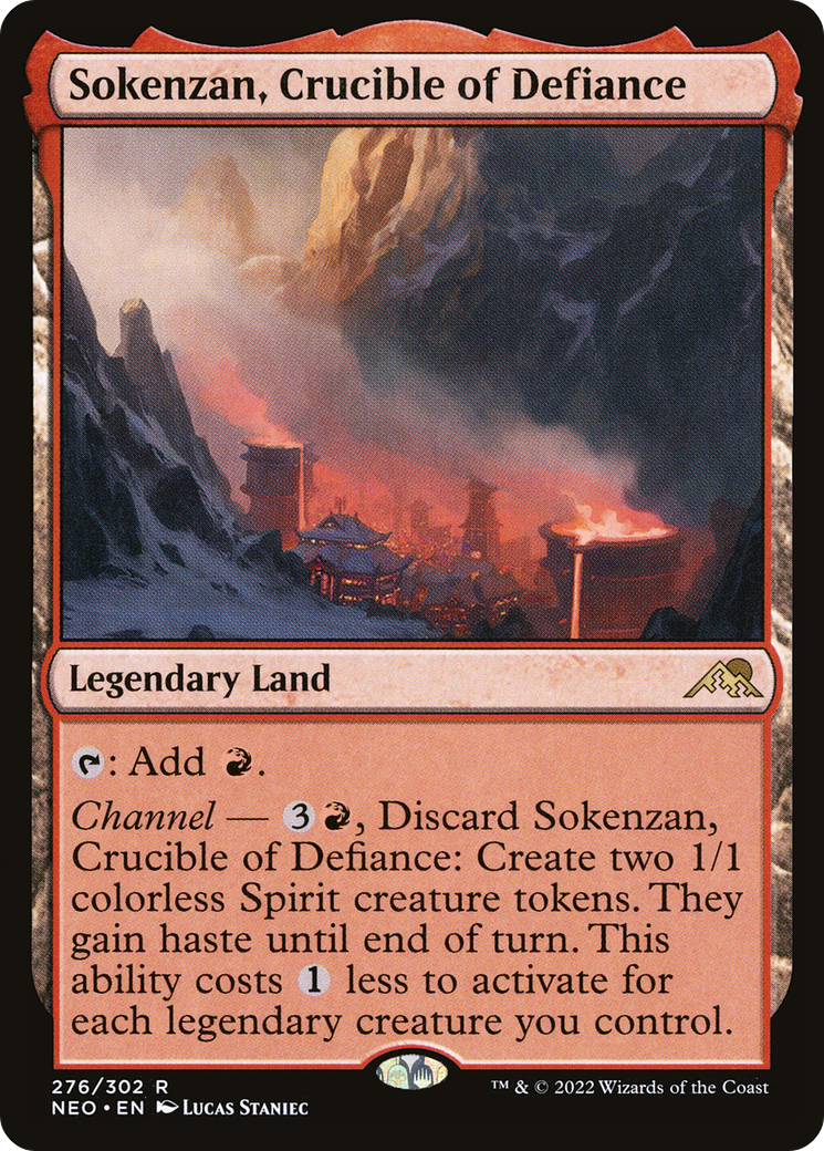 Sokenzan, Crucible of Defiance (NEO-276) [Kamigawa: Neon Dynasty] Foil