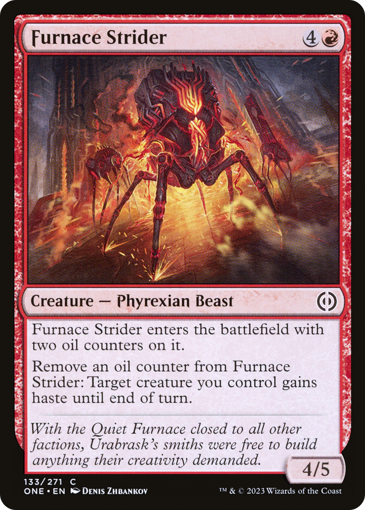 Furnace Strider (ONE-133) [Phyrexia: All Will Be One] Foil
