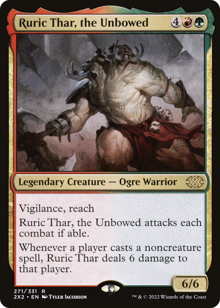 Ruric Thar, the Unbowed (2X2-271) [Double Masters 2022] Foil