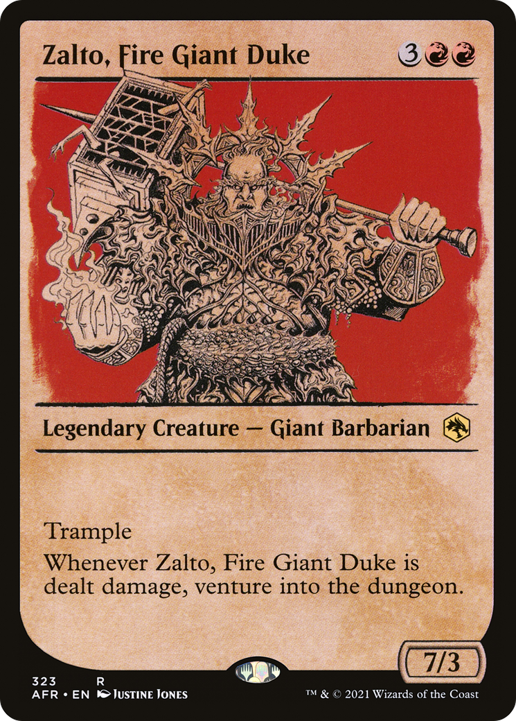 Zalto, Fire Giant Duke (Showcase) (AFR-323) [Adventures in the Forgotten Realms]