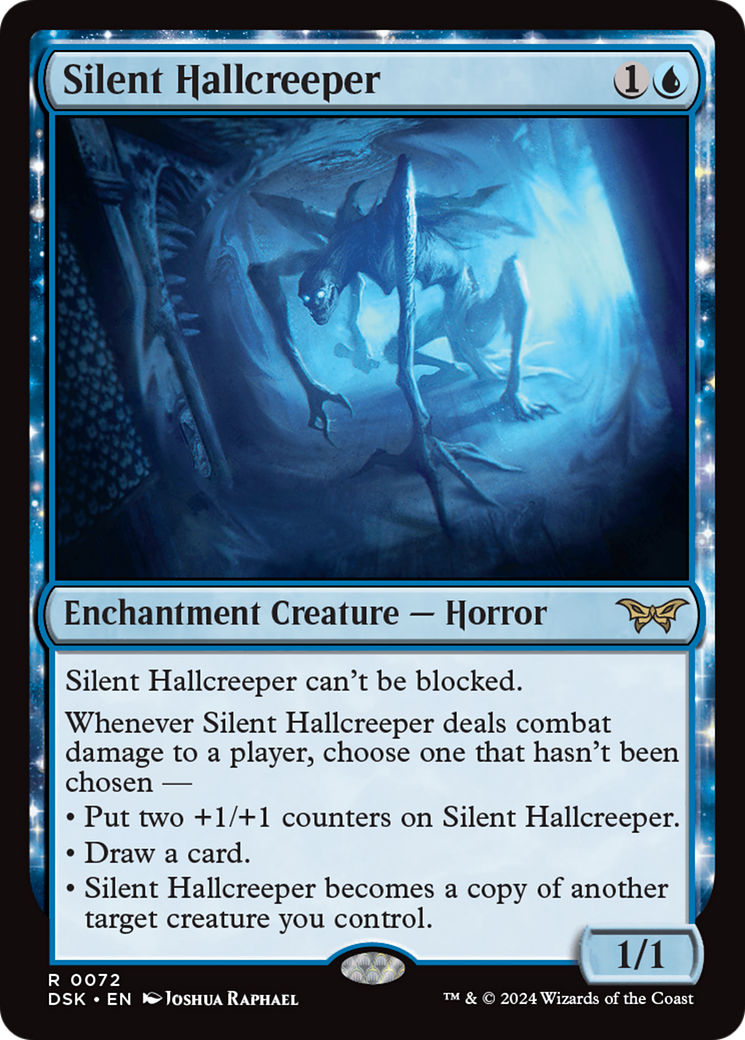 Silent Hallcreeper (DSK-072) [Duskmourn: House of Horror]: (enchantment) Foil