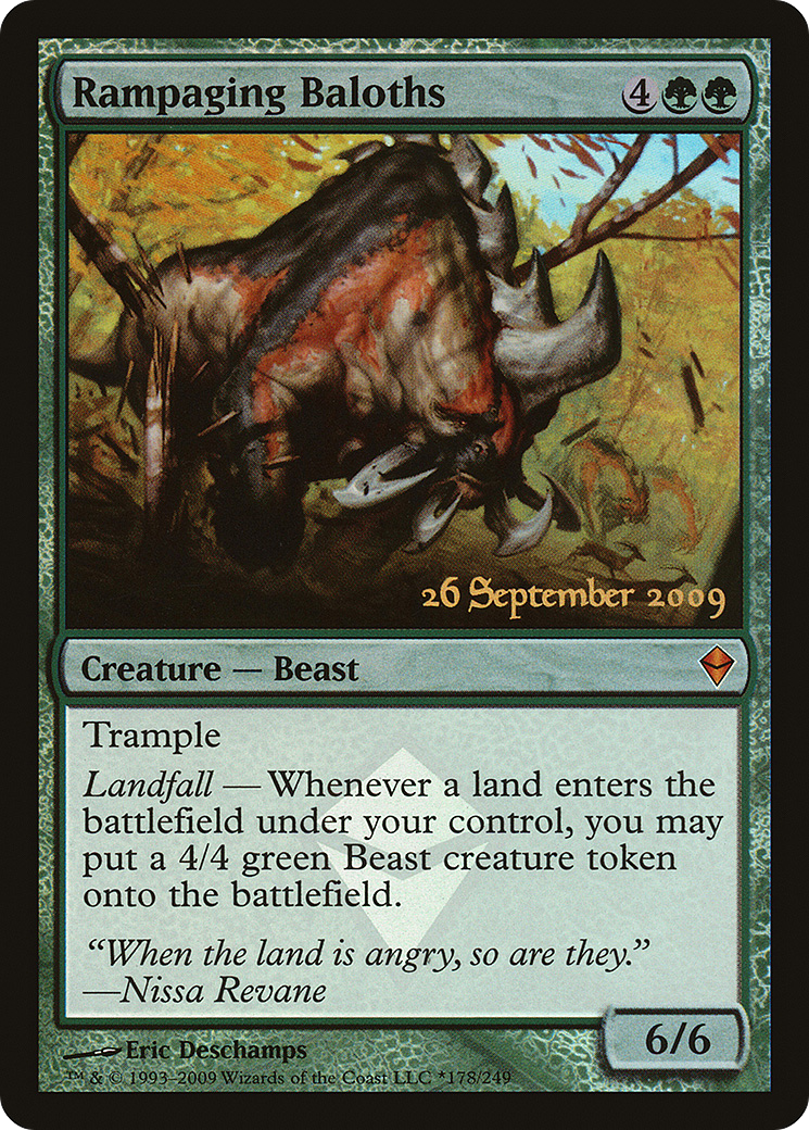 Rampaging Baloths (PRE-178★) [Zendikar Promos] Foil