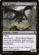 Black Dragon (AFR-090) [Adventures in the Forgotten Realms] Foil