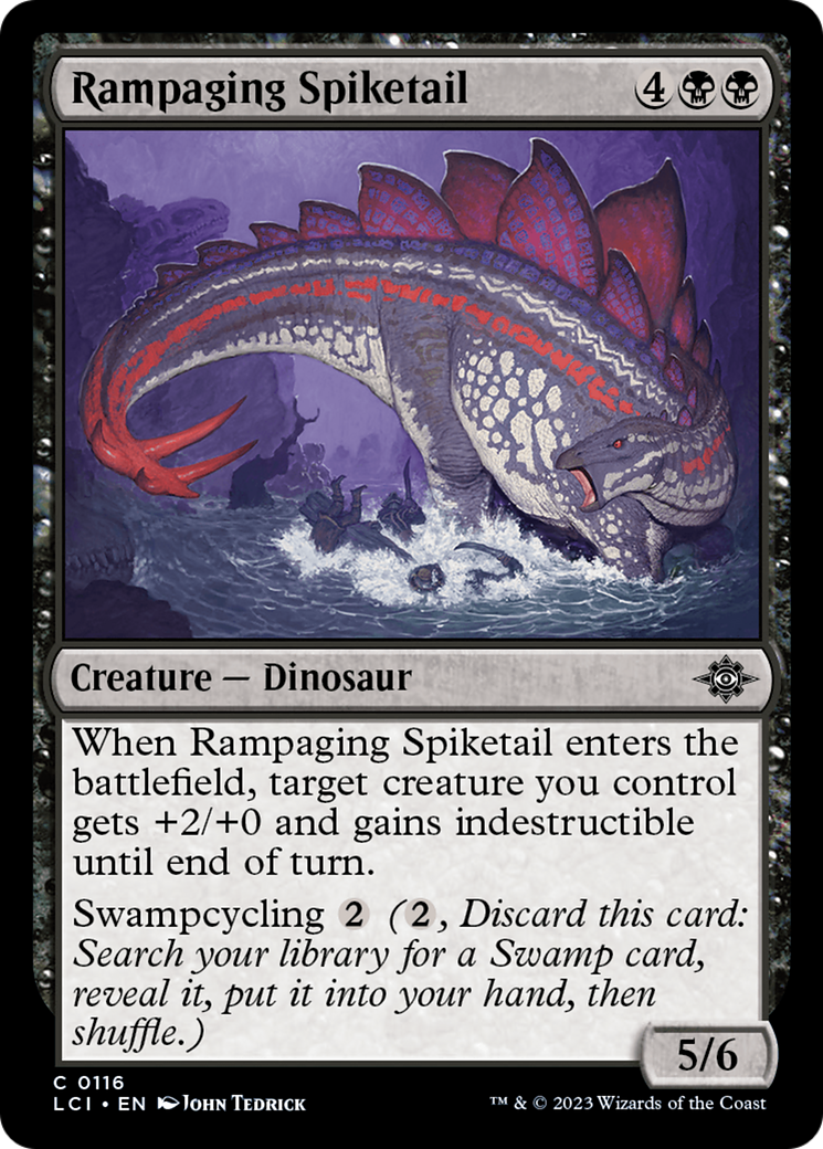 Rampaging Spiketail (LCI-116) [The Lost Caverns of Ixalan] Foil