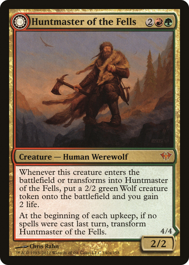 Huntmaster of the Fells // Ravager of the Fells (DKA-140) [Dark Ascension]: (Double Faced Transform) Foil