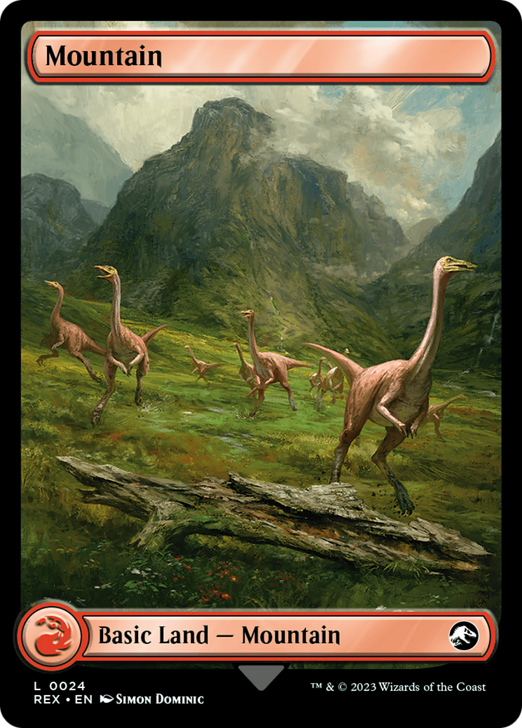 Mountain // Mountain (REX-024) [Jurassic World Collection] Foil