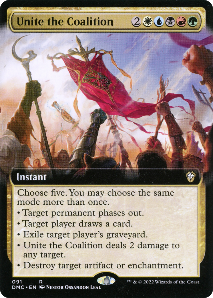 Unite the Coalition (Extended Art) (DMC-091) [Dominaria United Commander]