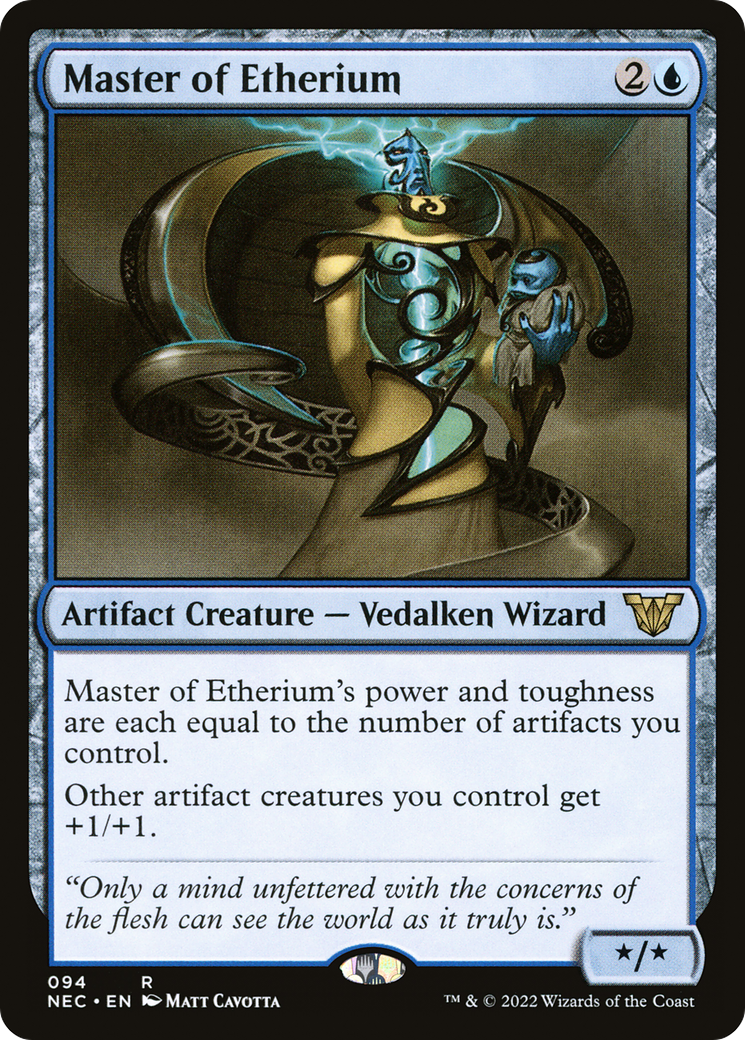 Master of Etherium (NEC-094) [Neon Dynasty Commander]