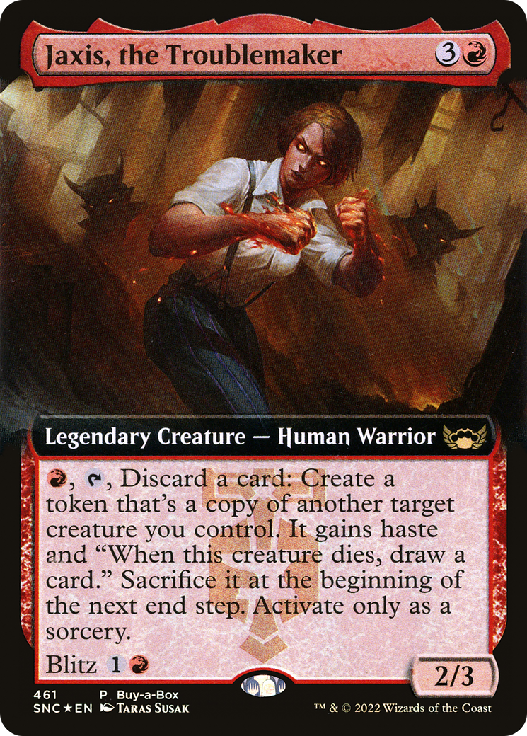 Jaxis, the Troublemaker (BABP-461) (Extended Art) [Streets of New Capenna] Foil