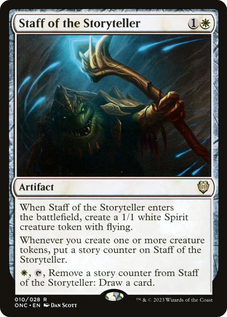 Staff of the Storyteller (ONC-010) [Phyrexia: All Will Be One Commander]