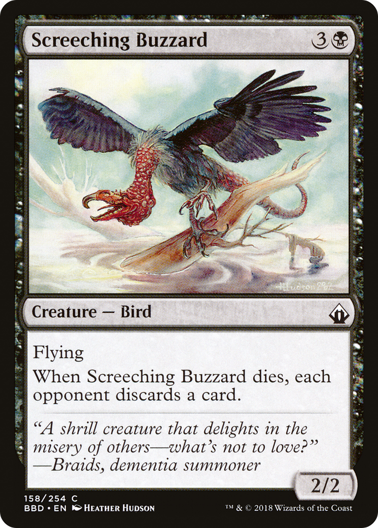 Screeching Buzzard (BBD-158) [Battlebond] Foil