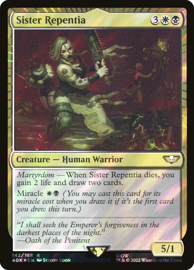 Sister Repentia (40K-142★) [Warhammer 40,000 Commander] Foil