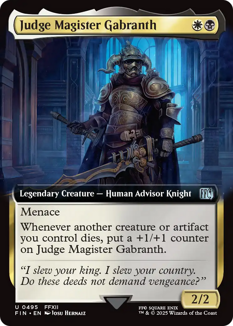 Judge Magister Gabranth (Extended Art) (FIN-495) [FINAL FANTASY]: (Extended Art)