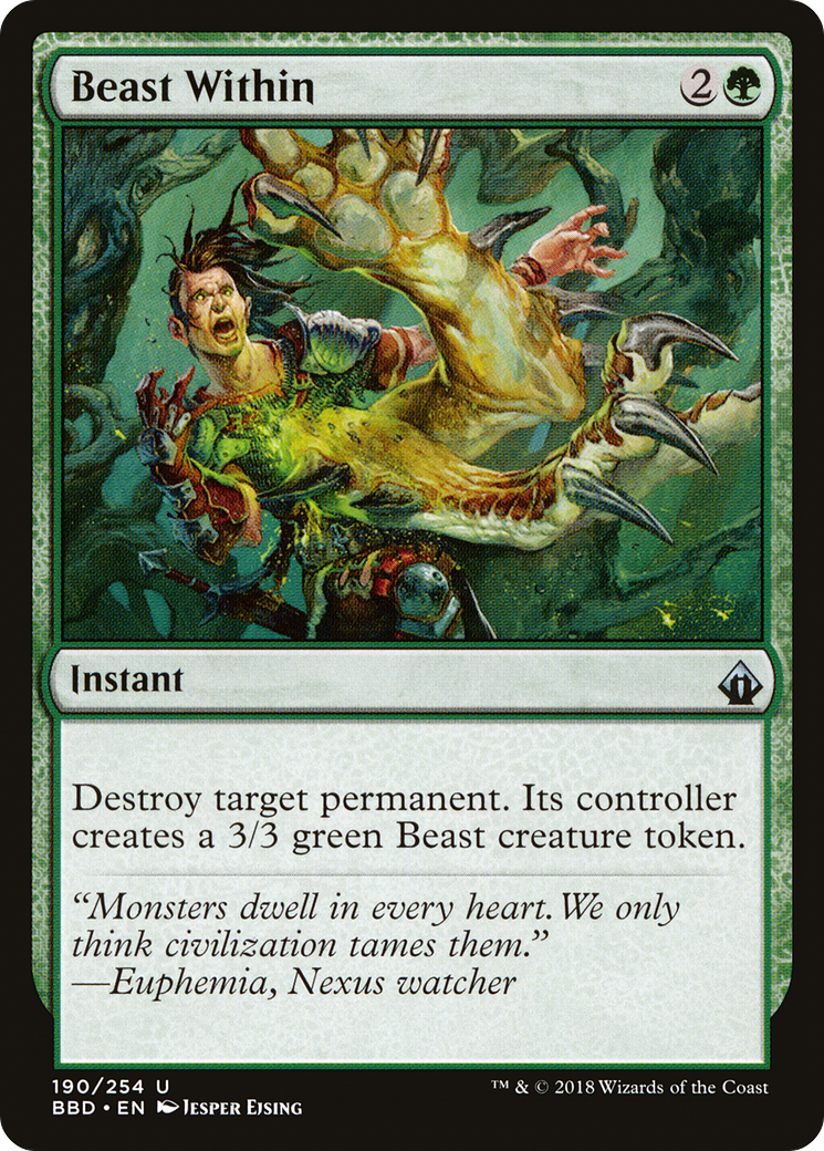 Beast Within (BBD-190) [Battlebond] Foil