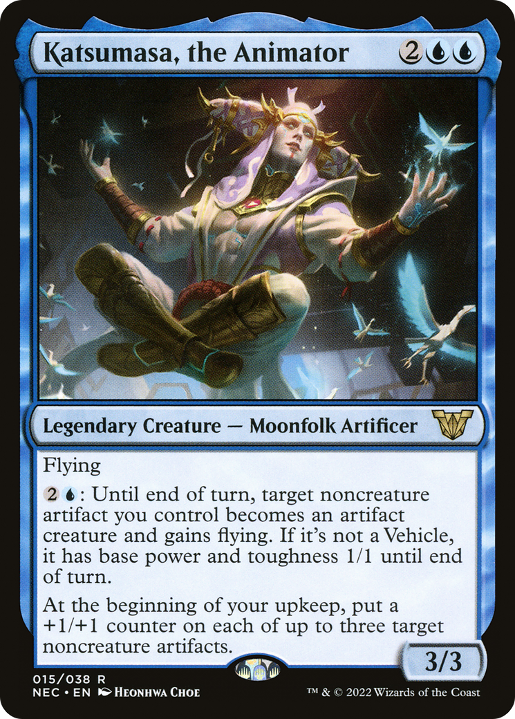 Katsumasa, the Animator (NEC-015) [Neon Dynasty Commander]