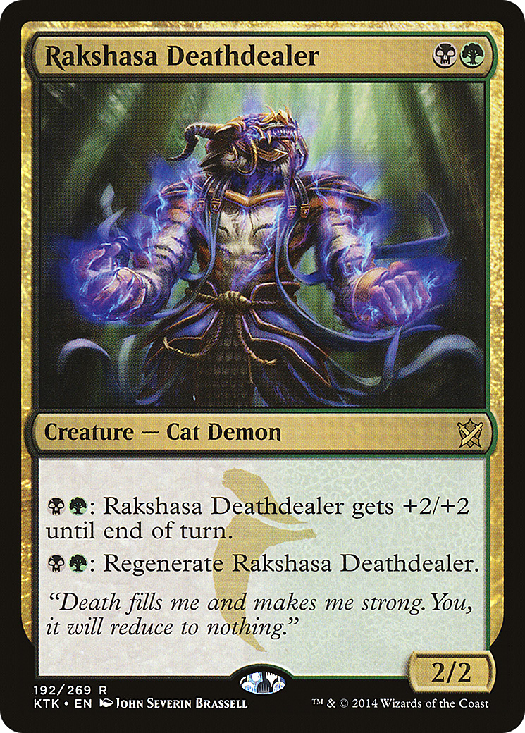 Rakshasa Deathdealer (KTK-192) [Khans of Tarkir] Foil