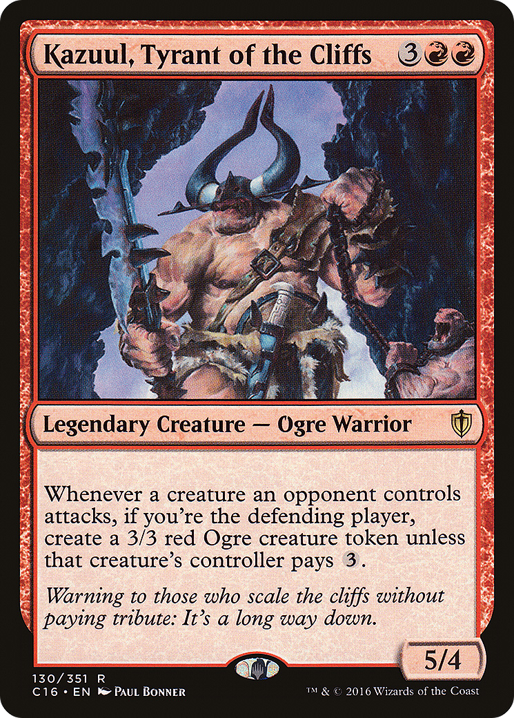 Kazuul, Tyrant of the Cliffs (C16-130) [Commander 2016]