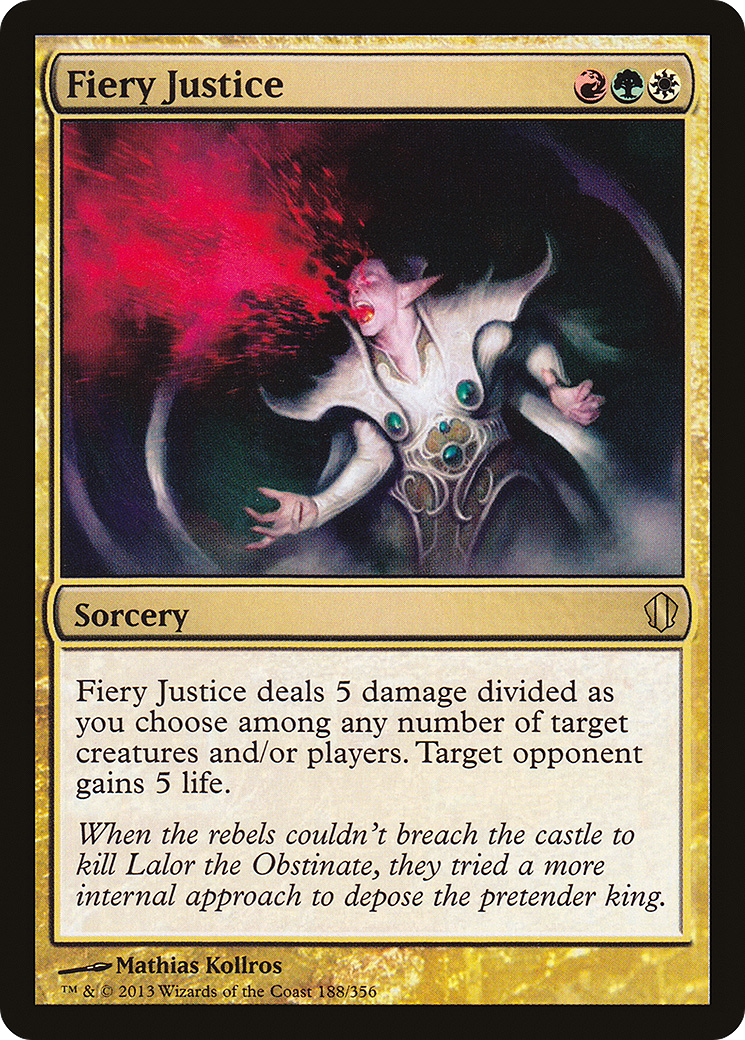 Fiery Justice (C13-188) [Commander 2013]