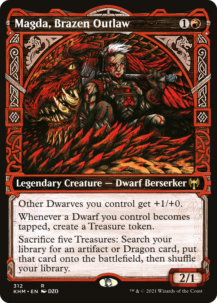Magda, Brazen Outlaw (KHM-312) [Kaldheim]: (Showcase)