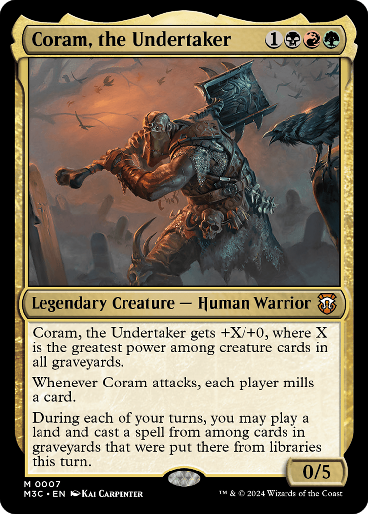 Coram, the Undertaker (M3C-007) [Modern Horizons 3 Commander] Foil