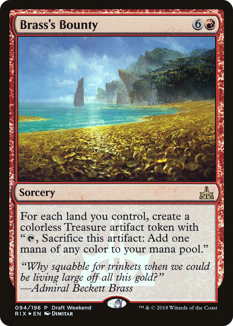Brass's Bounty (LARP-094) [Rivals of Ixalan Promos] Foil