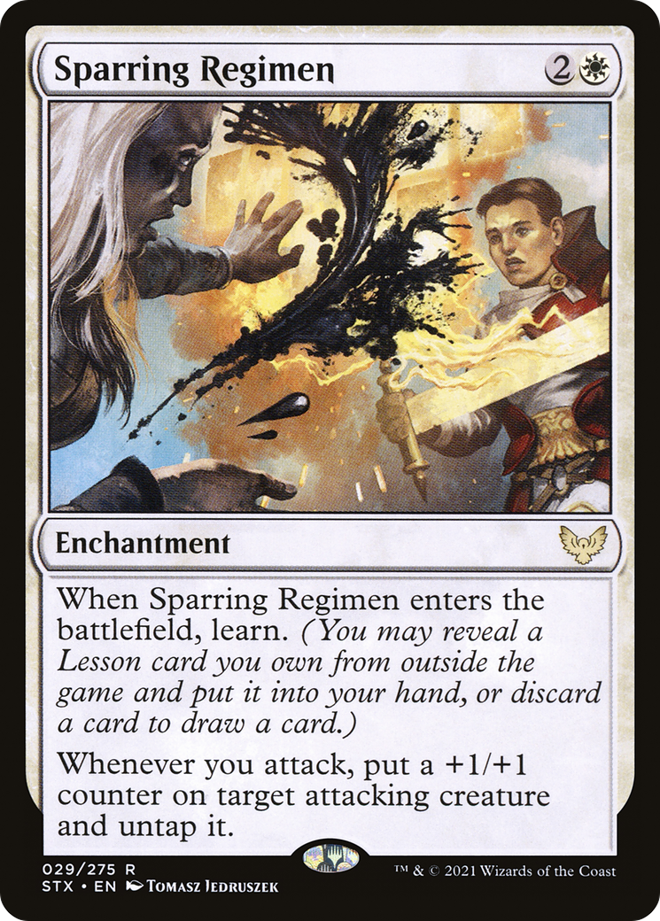 Sparring Regimen (STX-029) [Strixhaven: School of Mages] Foil