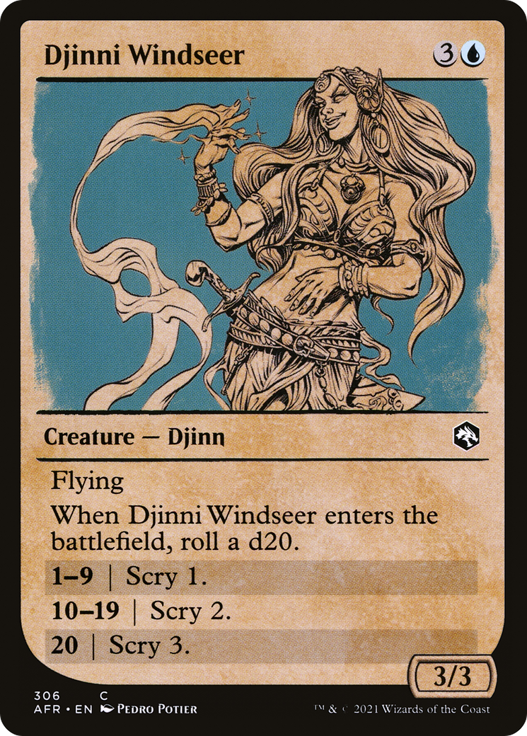 Djinni Windseer (Showcase) (AFR-306) [Adventures in the Forgotten Realms]