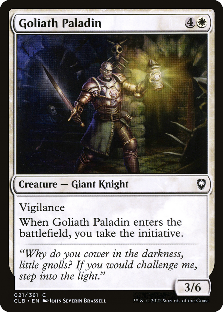 Goliath Paladin (CLB-021) [Commander Legends: Battle for Baldur's Gate] Foil