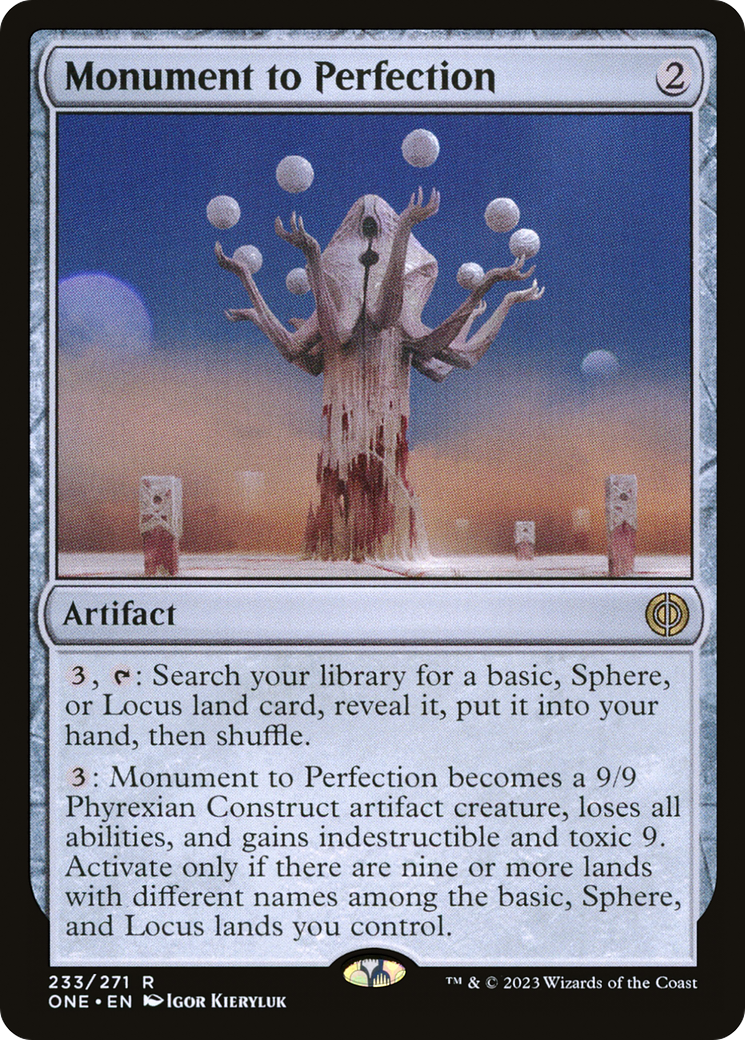 Monument to Perfection (ONE-233) [Phyrexia: All Will Be One] Foil