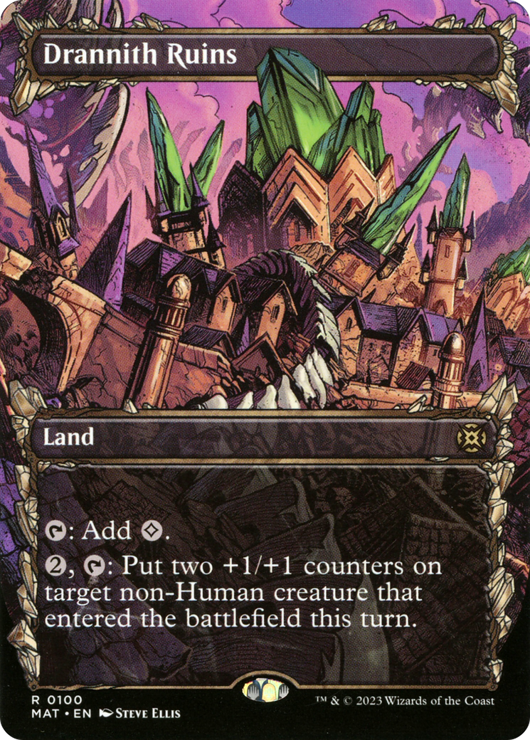 Drannith Ruins (MAT-100) [March of the Machine: The Aftermath]: (Showcase) (Borderless)