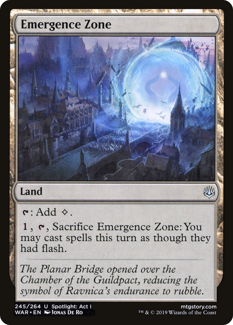 Emergence Zone (WAR-245) [War of the Spark] Foil