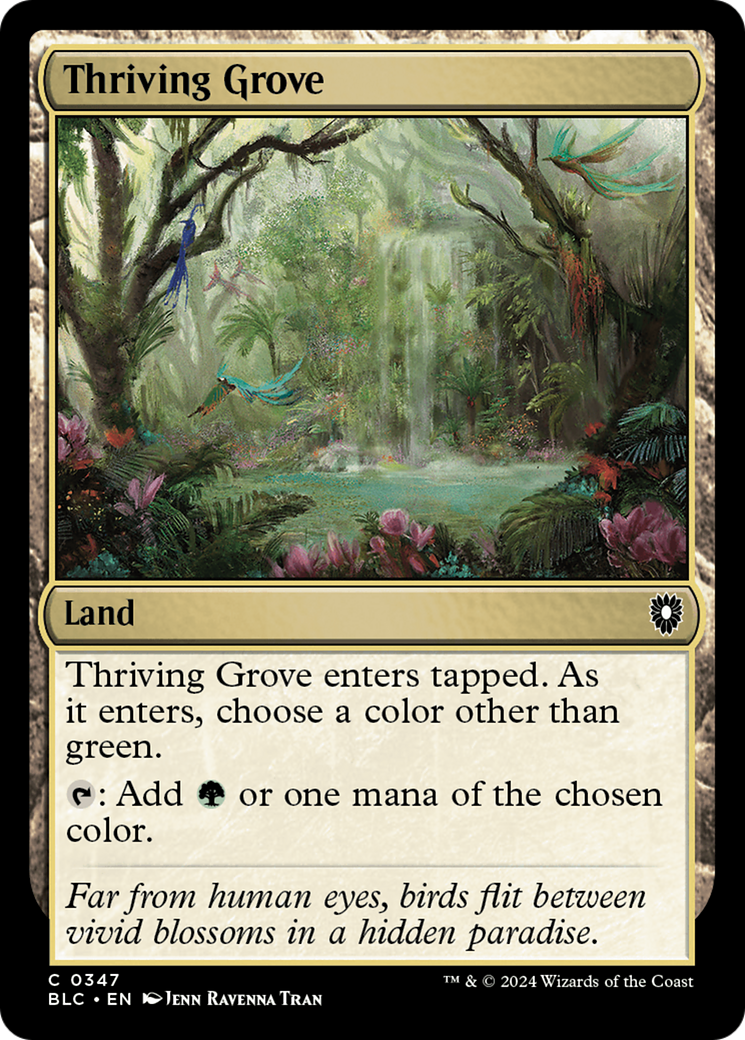 Thriving Grove (BLC-347) [Bloomburrow Commander]