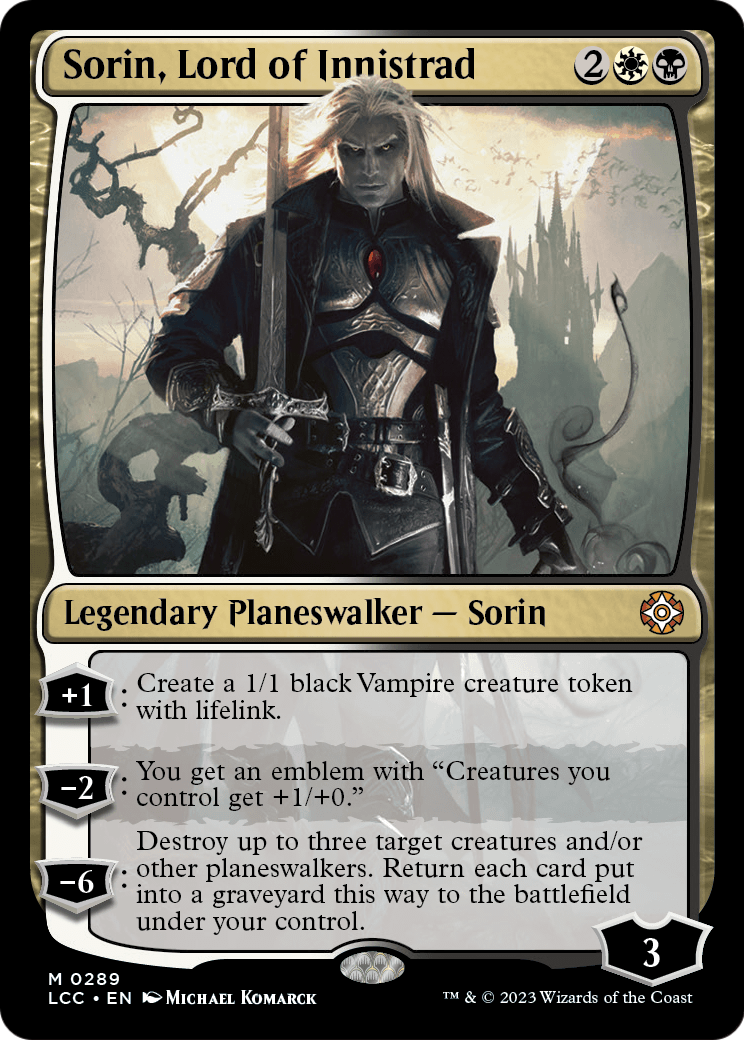 Sorin, Lord of Innistrad (LCC-289) [The Lost Caverns of Ixalan Commander]