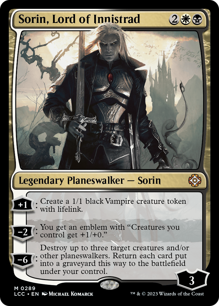 Sorin, Lord of Innistrad (LCC-289) [The Lost Caverns of Ixalan Commander]