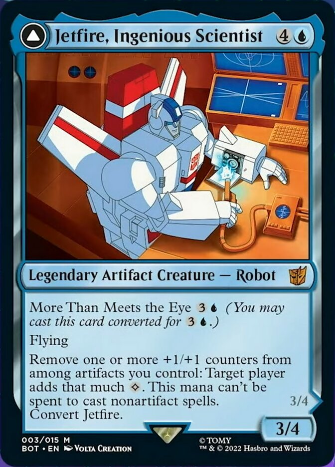 Jetfire, Ingenious Scientist // Jetfire, Air Guardian (BOT-003) [Transformers]: (convertdfc) Foil