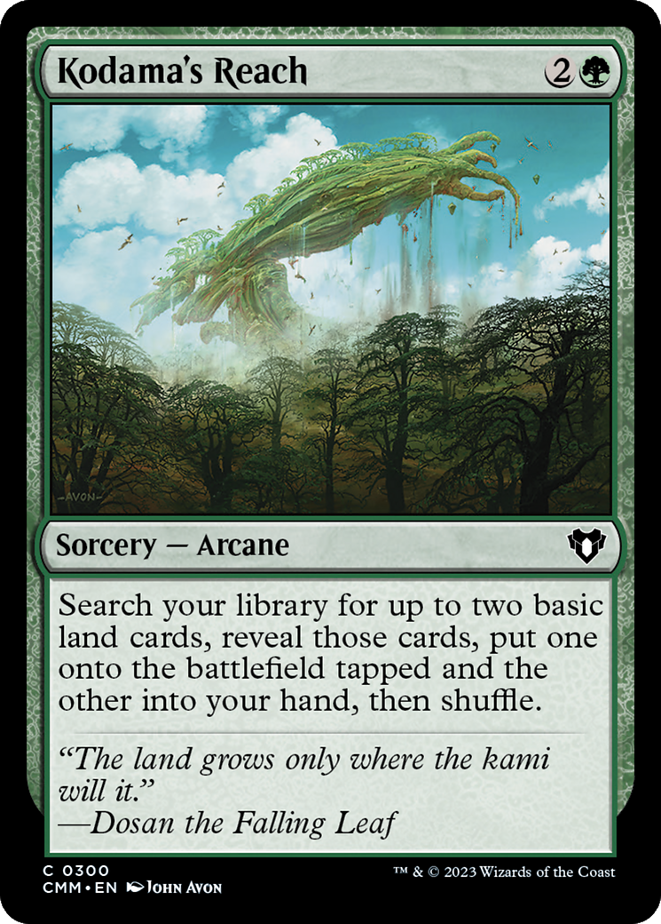 Kodama's Reach (CMM-300) [Commander Masters]