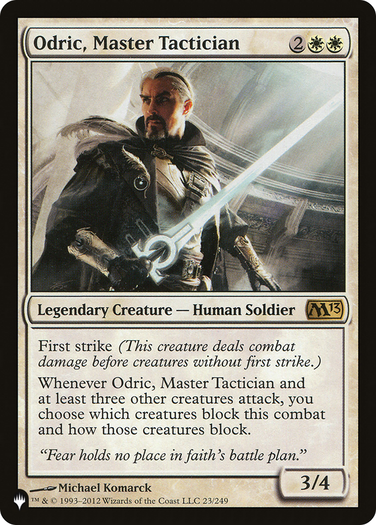 Odric, Master Tactician (LIST-M13-23) [The List]