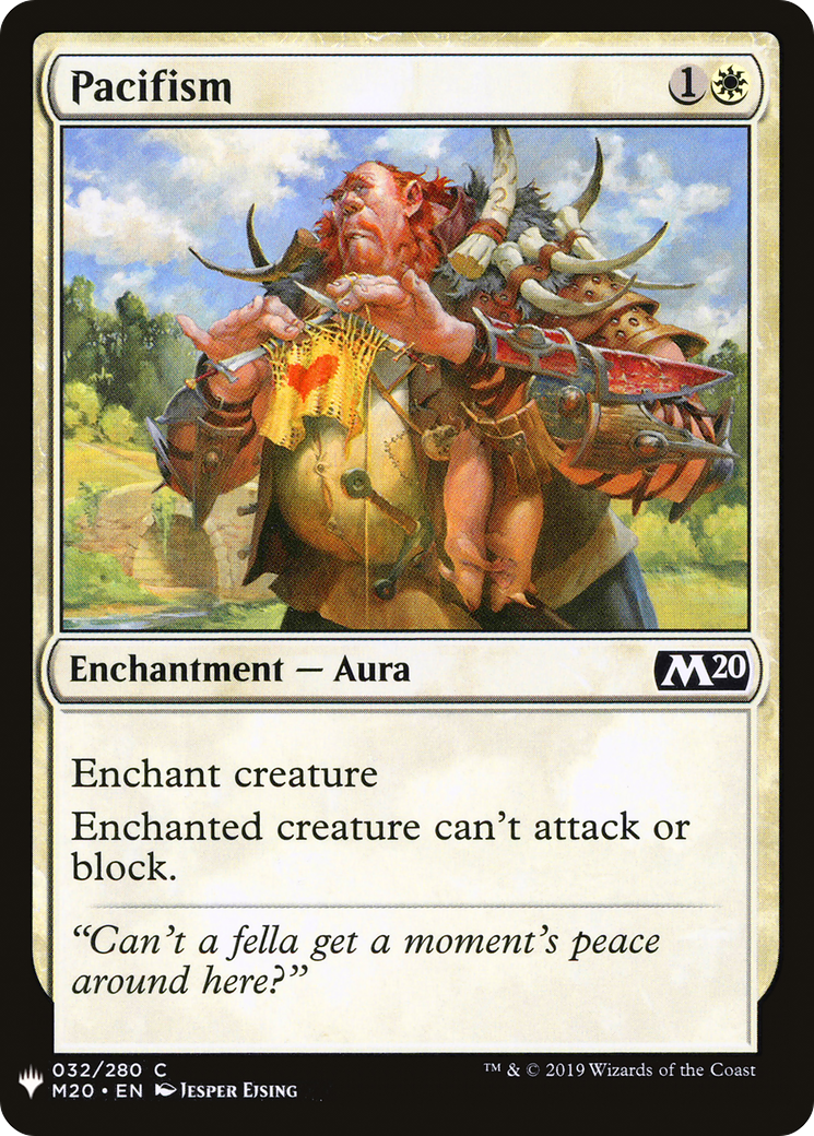 Pacifism (LIST-M20-32) [The List]