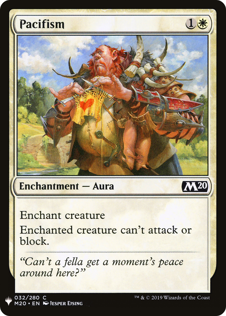 Pacifism (LIST-M20-32) [The List]