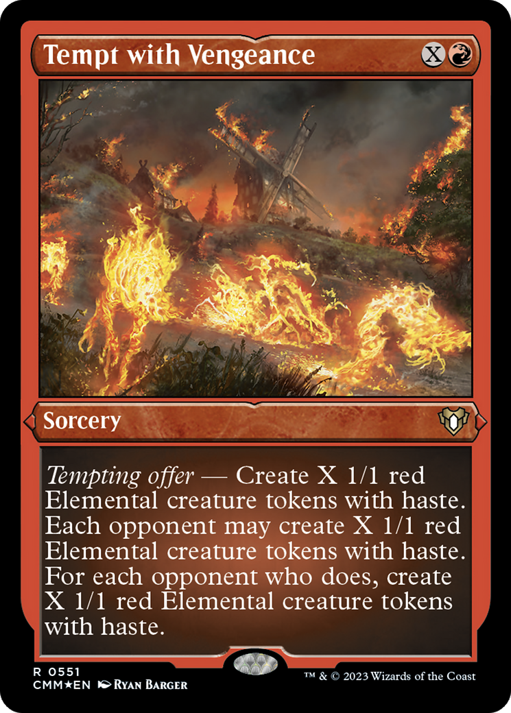 Tempt with Vengeance (CMM-551) [Commander Masters] Etched Foil