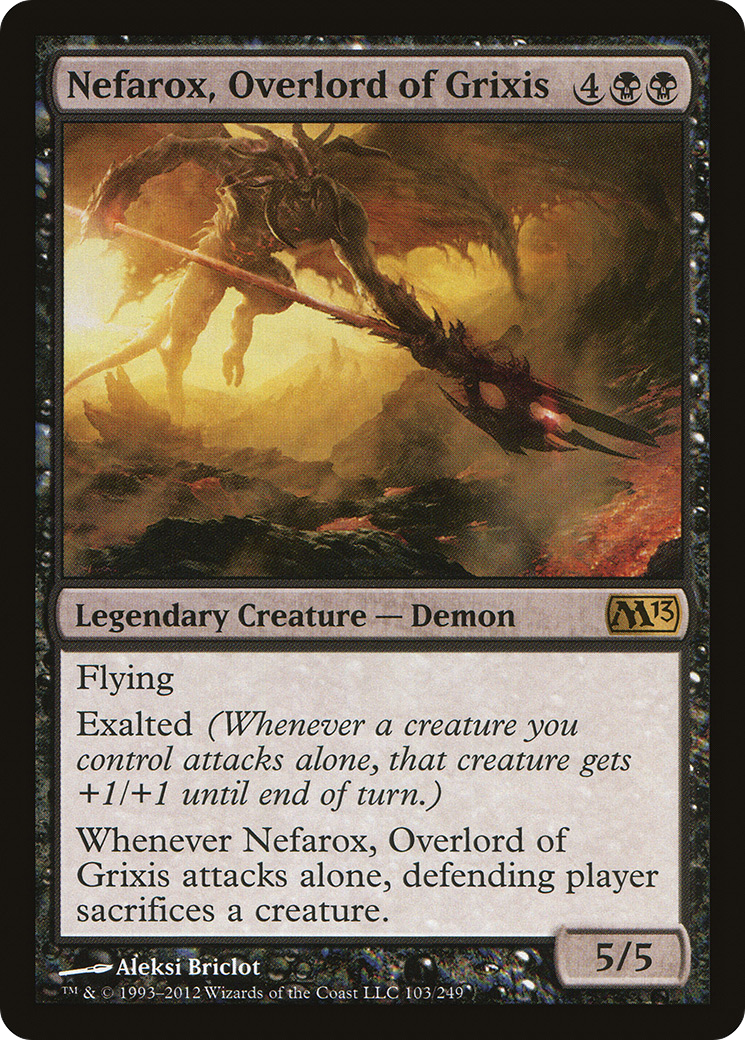 Nefarox, Overlord of Grixis (M13-103) [Magic 2013]