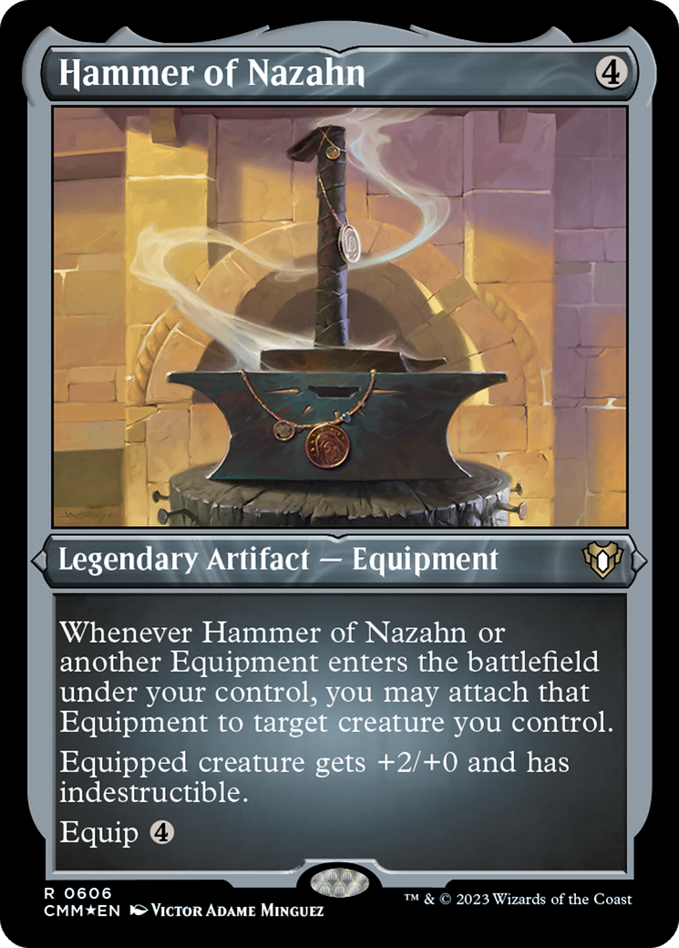 Hammer of Nazahn (CMM-606) [Commander Masters] Etched Foil