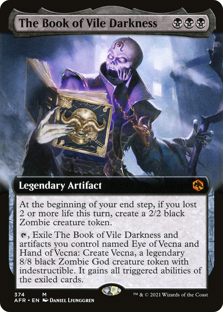 The Book of Vile Darkness (AFR-374) [Adventures in the Forgotten Realms]: (Extended Art) Foil