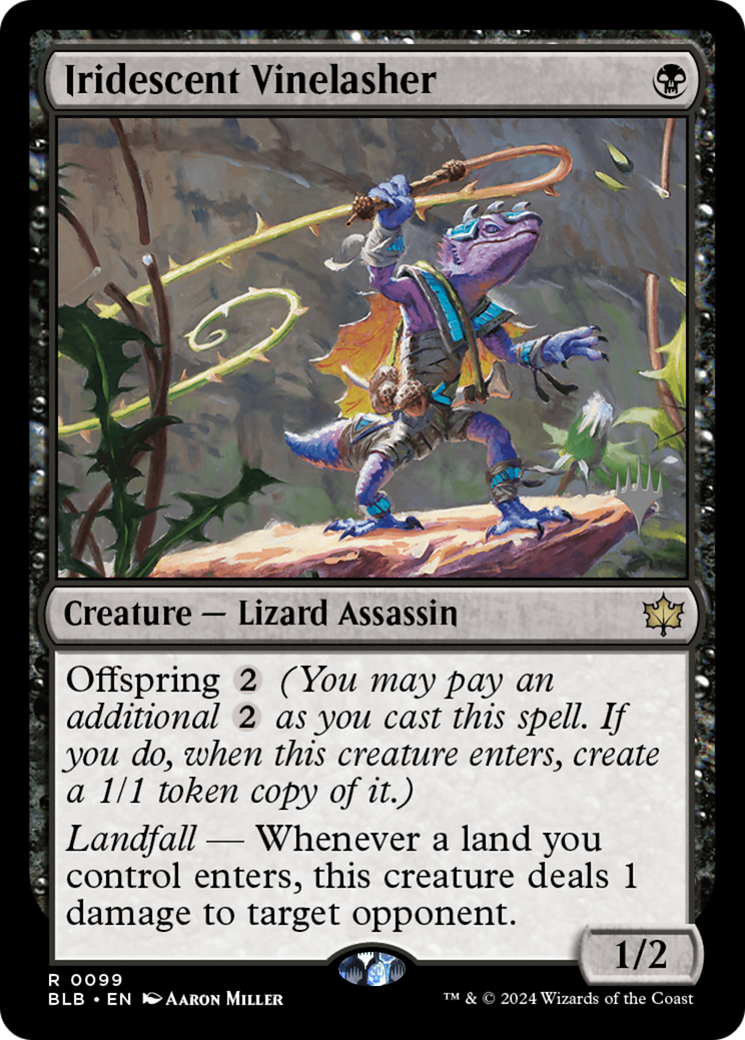 Iridescent Vinelasher (PPBLB-99P) [Bloomburrow Promos]