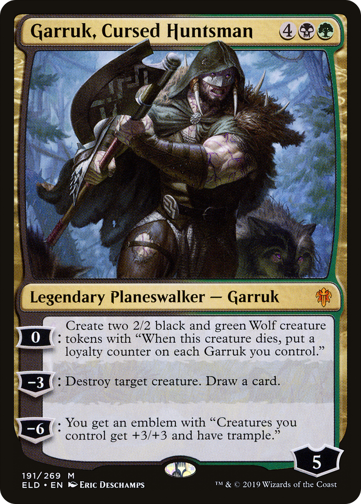 Garruk, Cursed Huntsman (ELD-191) [Throne of Eldraine]