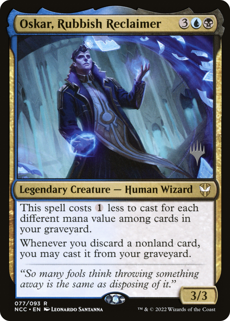 Oskar, Rubbish Reclaimer (PPSNC-77P) [New Capenna Commander Promos] Foil