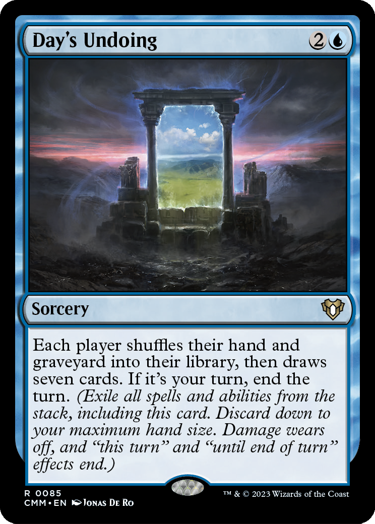 Day's Undoing (CMM-085) [Commander Masters] Foil