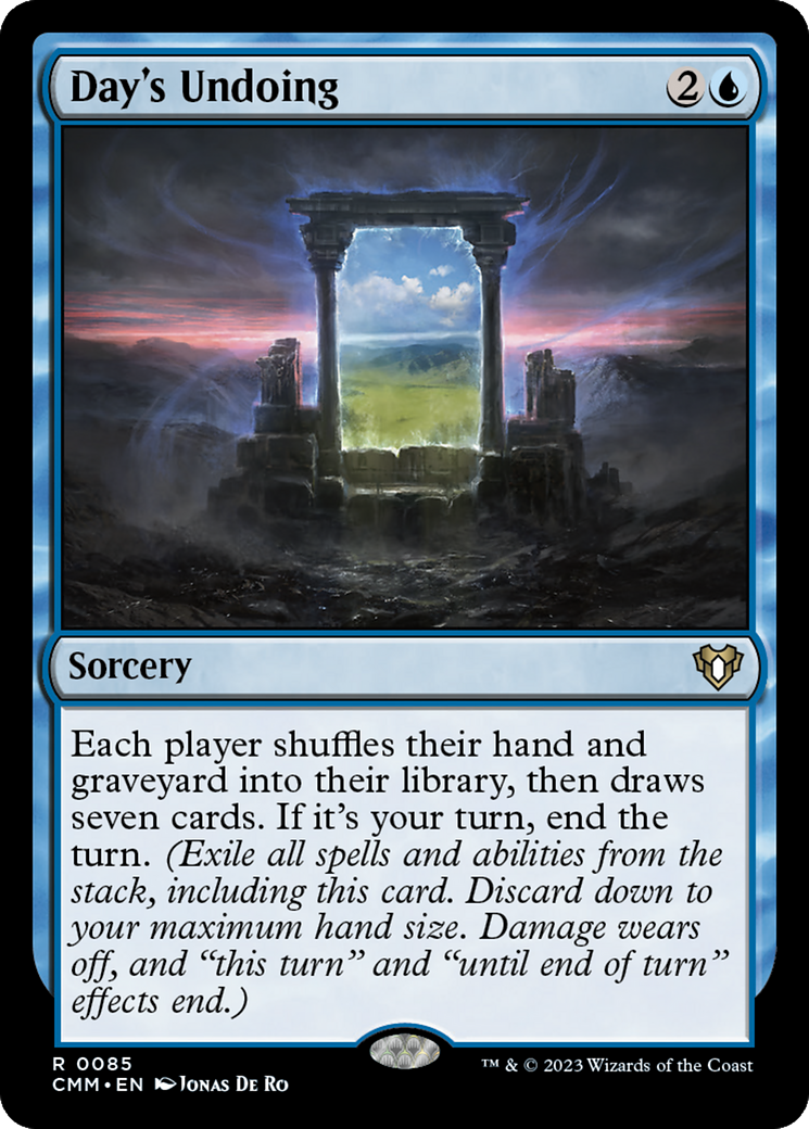 Day's Undoing (CMM-085) [Commander Masters] Foil