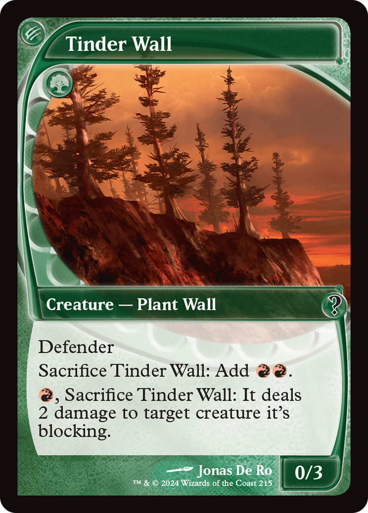 Tinder Wall (MB2-215) [Mystery Booster 2] Foil