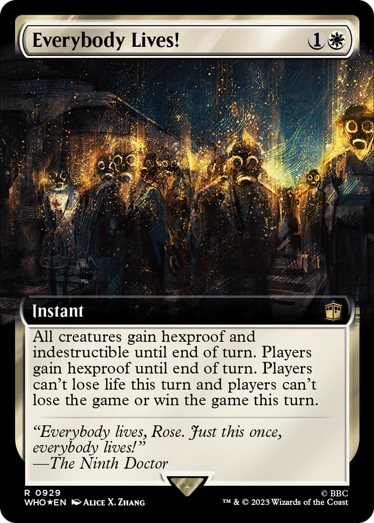 Everybody Lives! (WHO-929) [Doctor Who]: (Extended Art) Foil
